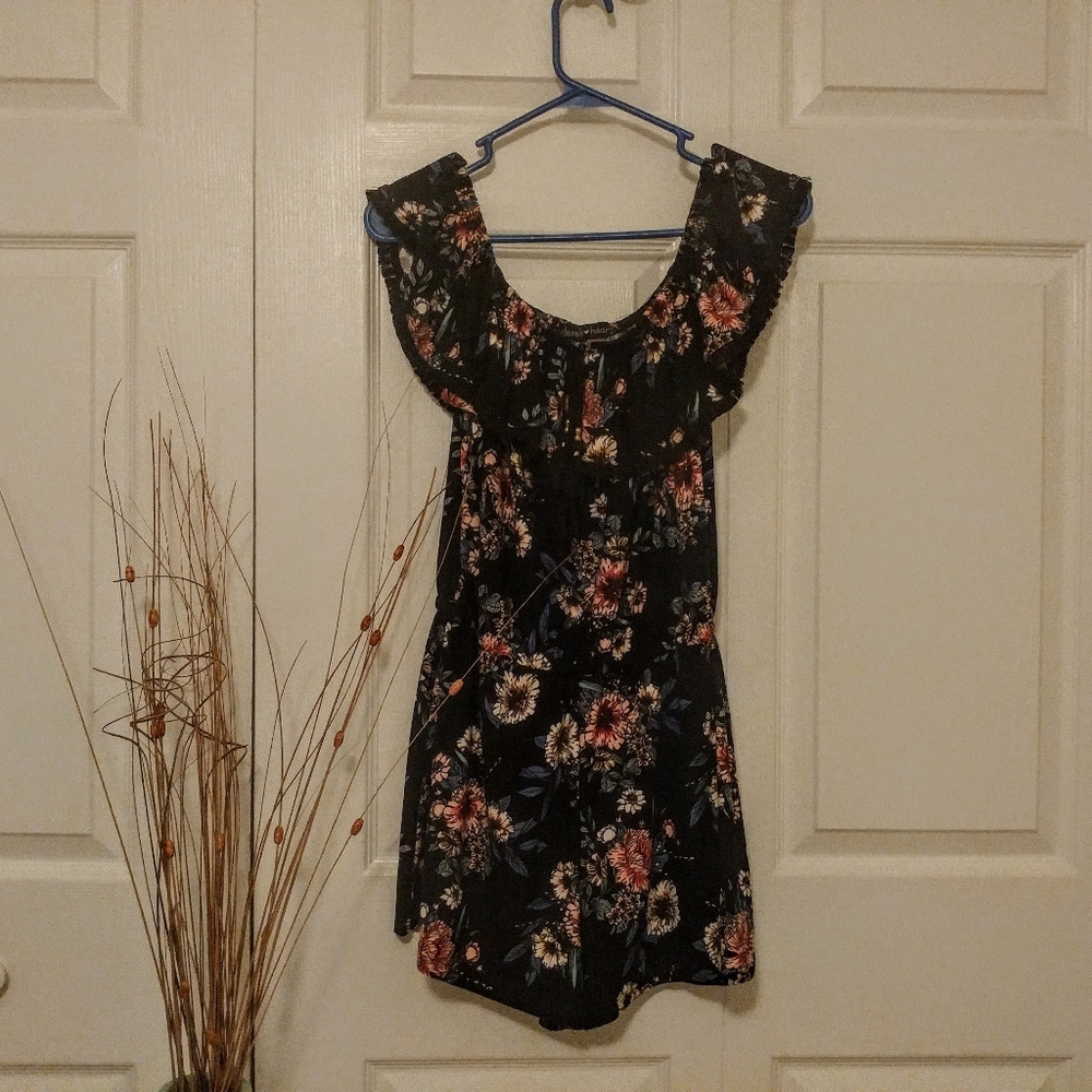 Floral print romper